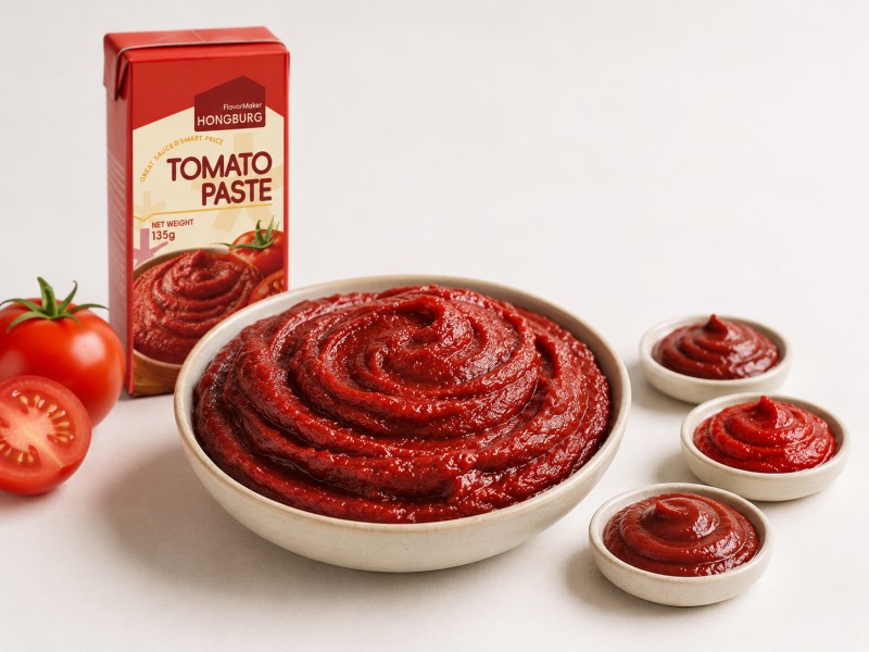 Koncentruota pomidorų pasta su individualiu briksu