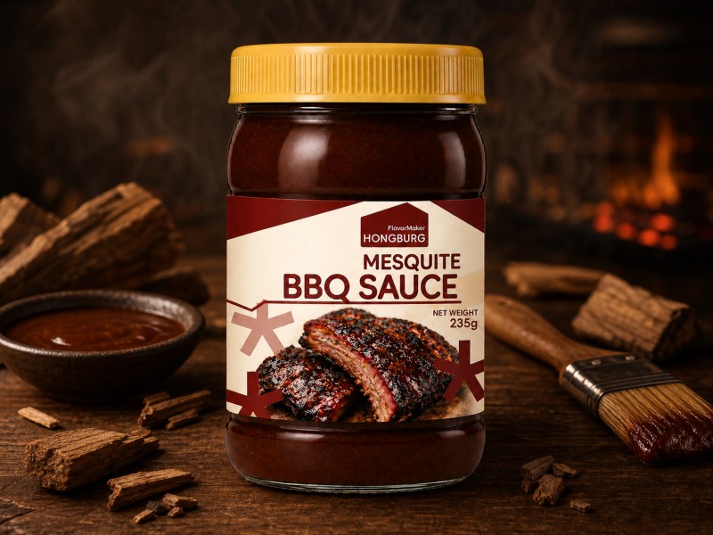 Mesquite BBQ padažas su sodriu dūmų skoniu