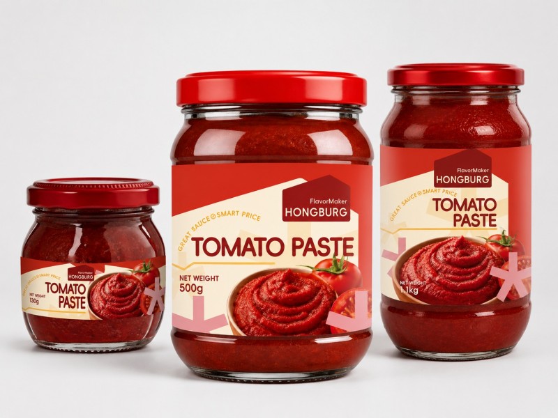 Pomidorų pasta stikliniame inde